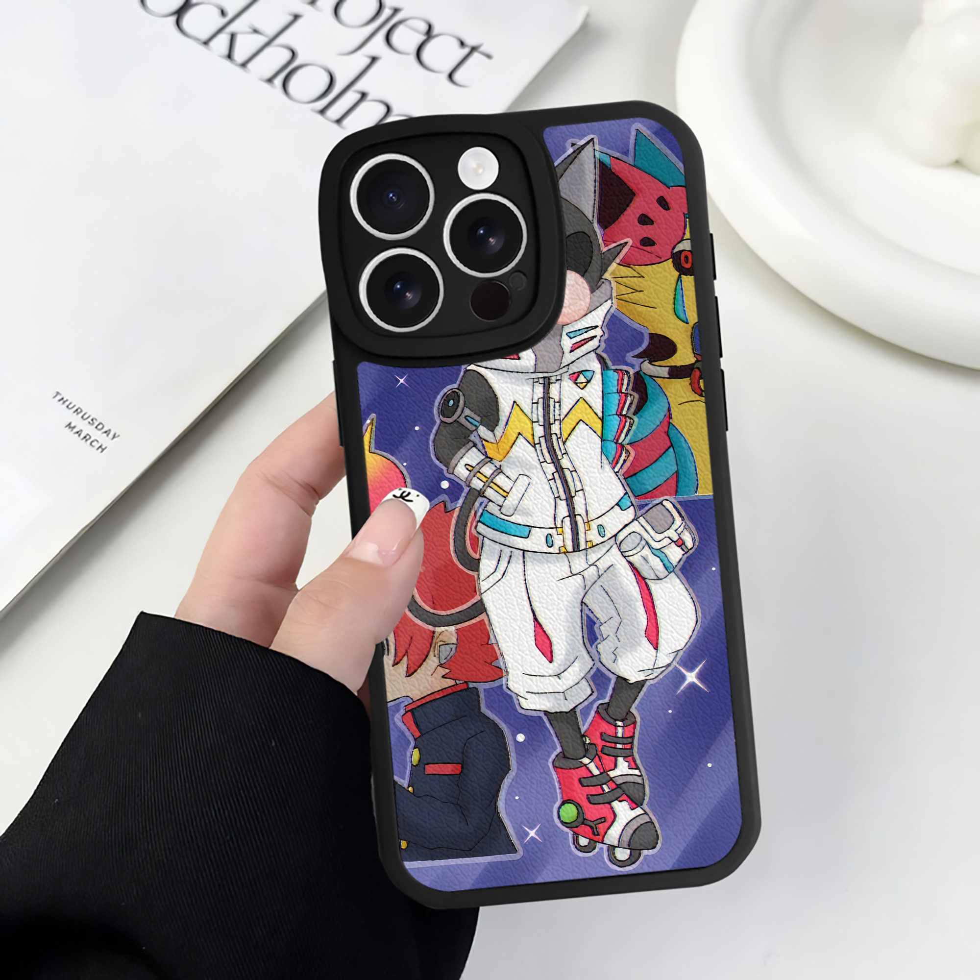 （画像用） 妖怪ウォッチ Yo-kai Watch 【iPhone 16シリーズ対応】シリコンスマホケース（レザー調） 材質：シリコン
